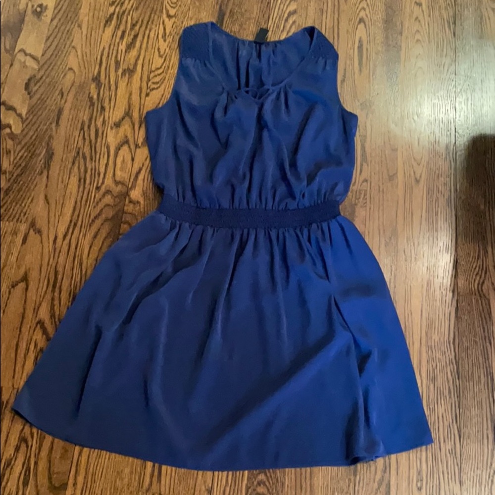 Silky cinched waist dress